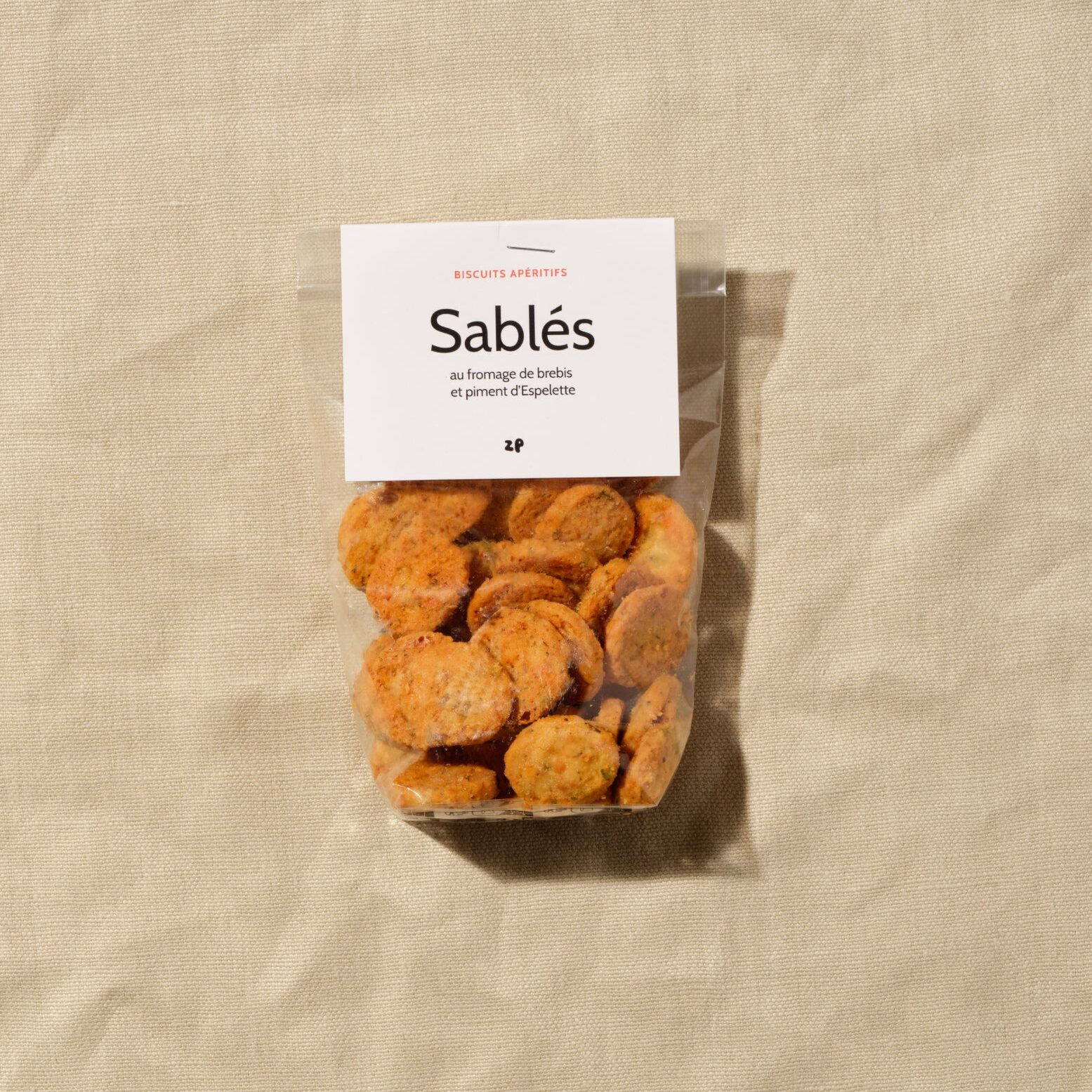 Sablés fromage de brebis et piment d'espelette de Zest Planche